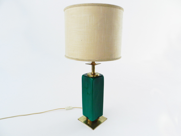 Glass table lamp