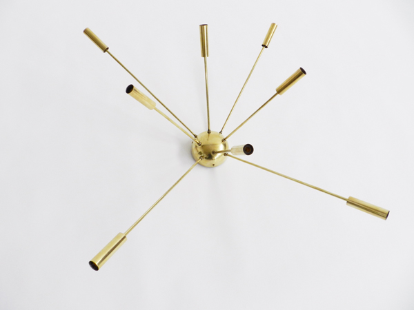 Wall pendant brass Sputnik