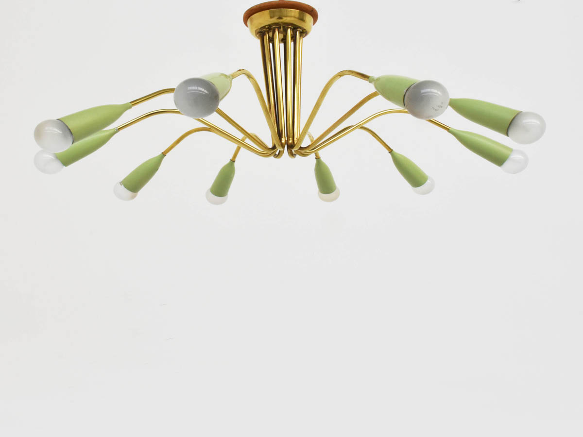 Flush-mounted 10 Arms ceiling light