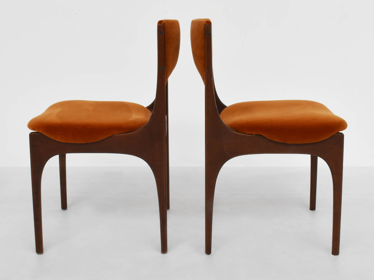 Rosewood Chairs mod. Elisabetta, set of 6